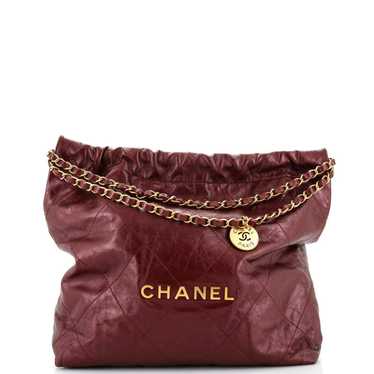 Chanel 22 Chain Hobo Quilted Calfskin Small - image 1