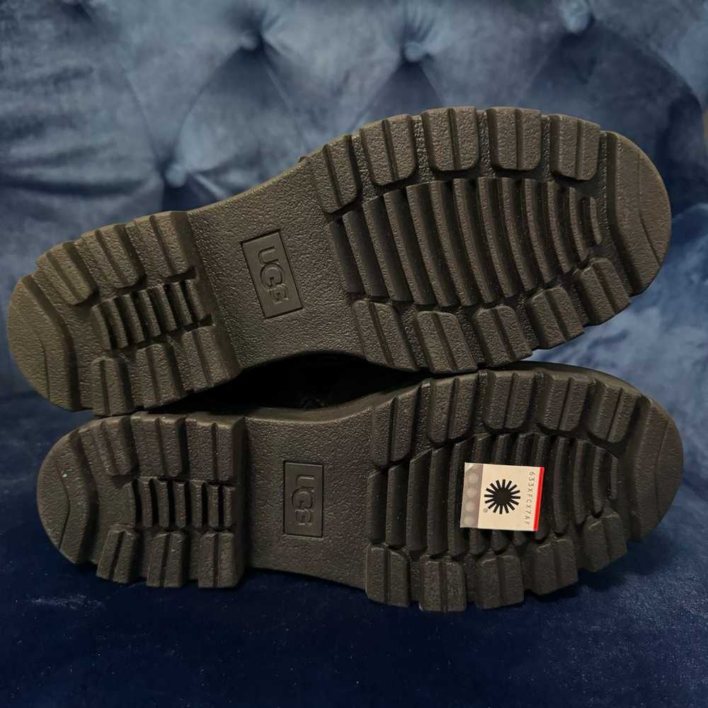 Women’s UGG “Noe” Black Leather Combat Boots Size… - image 3