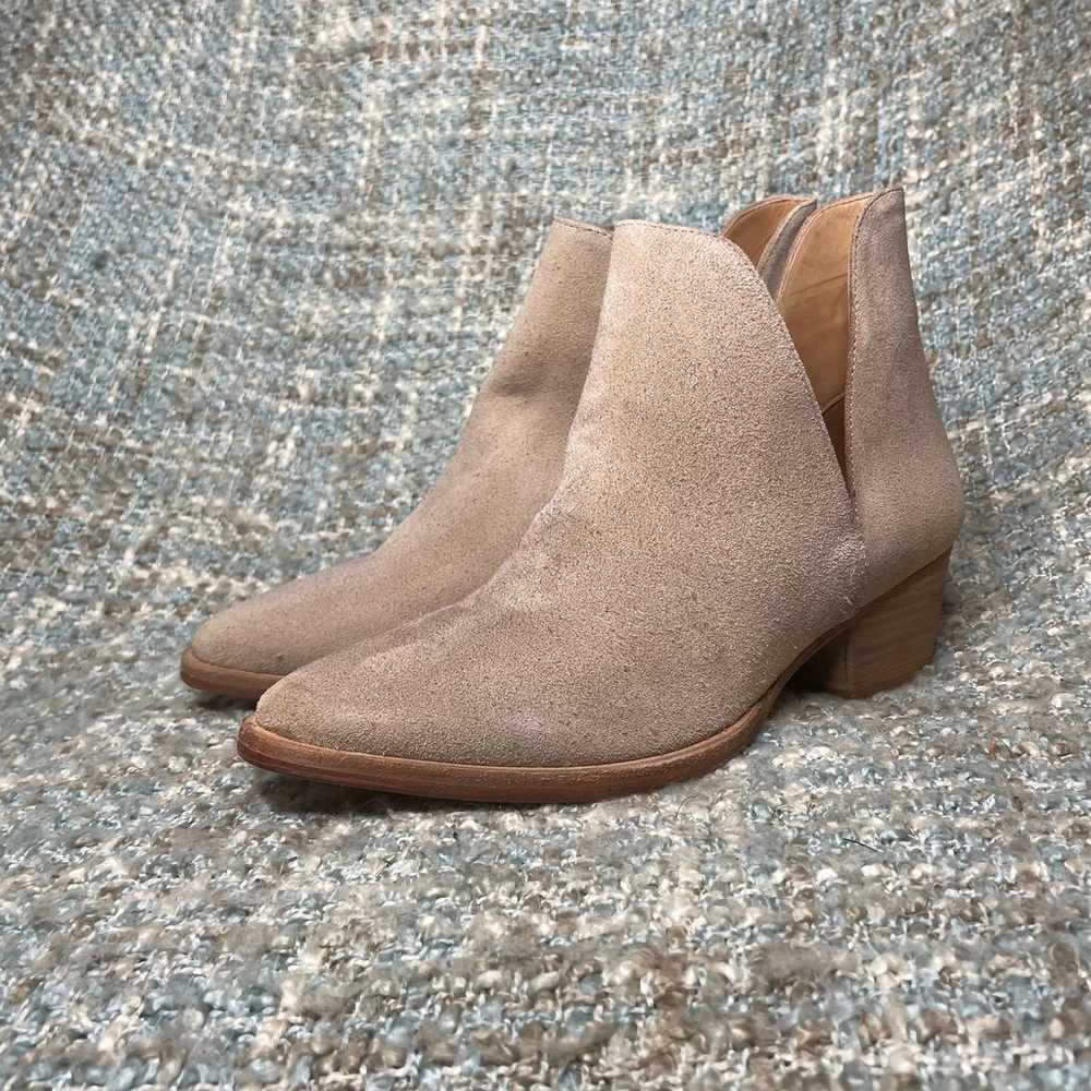 Free People Charm Double V Ankle Boot in Camel Su… - image 2