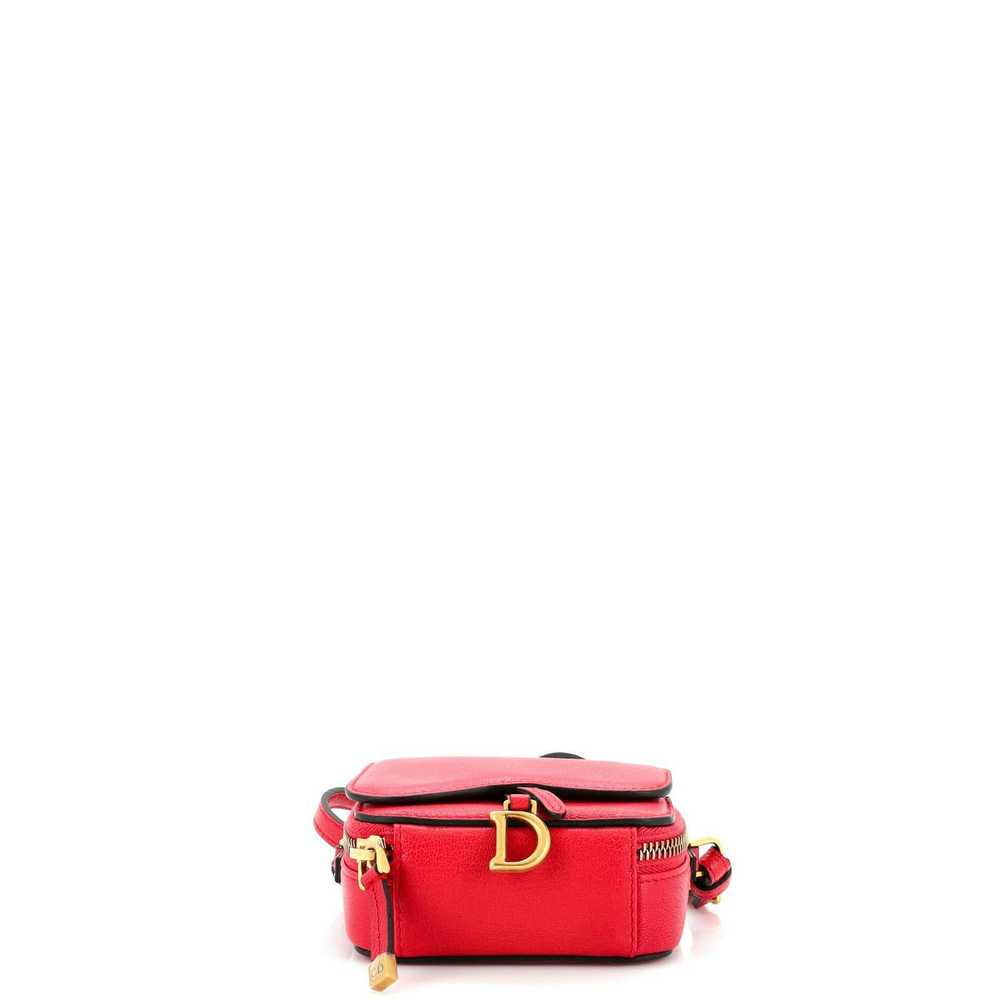 Dior Saddle Shoulder Strap Pouch Goatskin Mini - image 4
