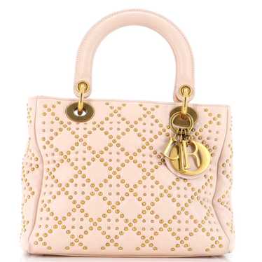 Dior Supple Lady Dior Bag Cannage Studded Lambski… - image 1