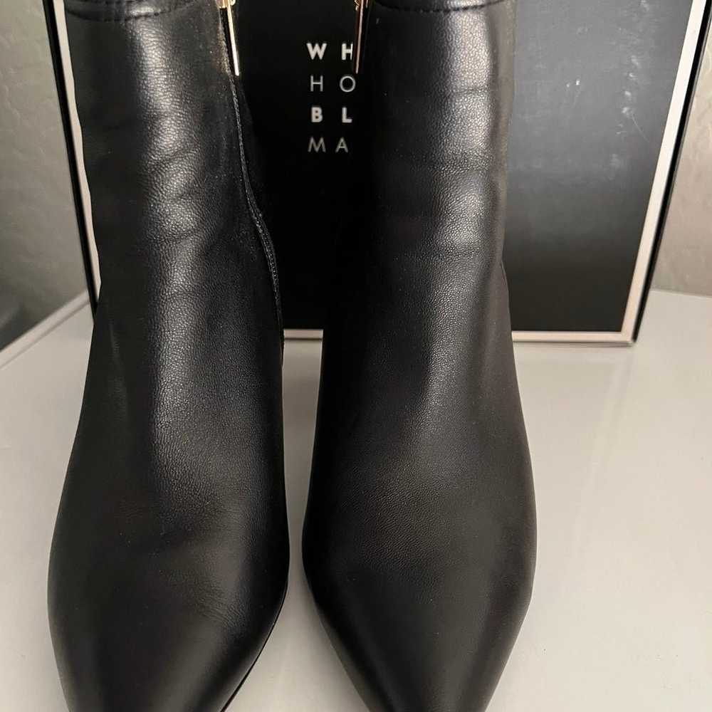 boots whbm high heel ankle height 8.5 black with … - image 3
