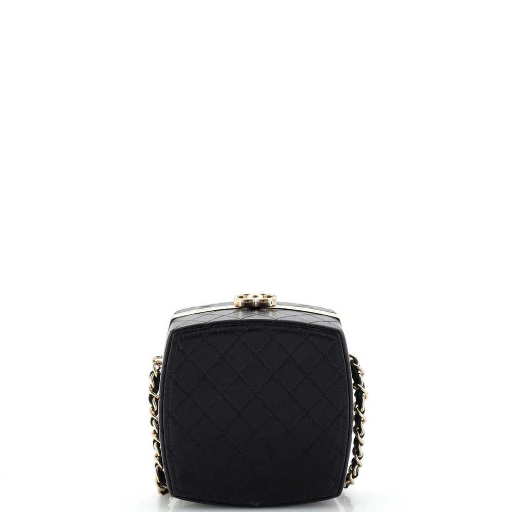 Chanel CC Make-Up Box Clutch with Chain Quilted L… - image 5
