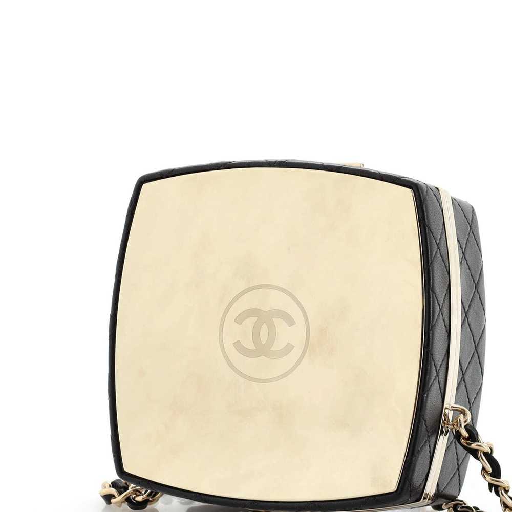 Chanel CC Make-Up Box Clutch with Chain Quilted L… - image 7