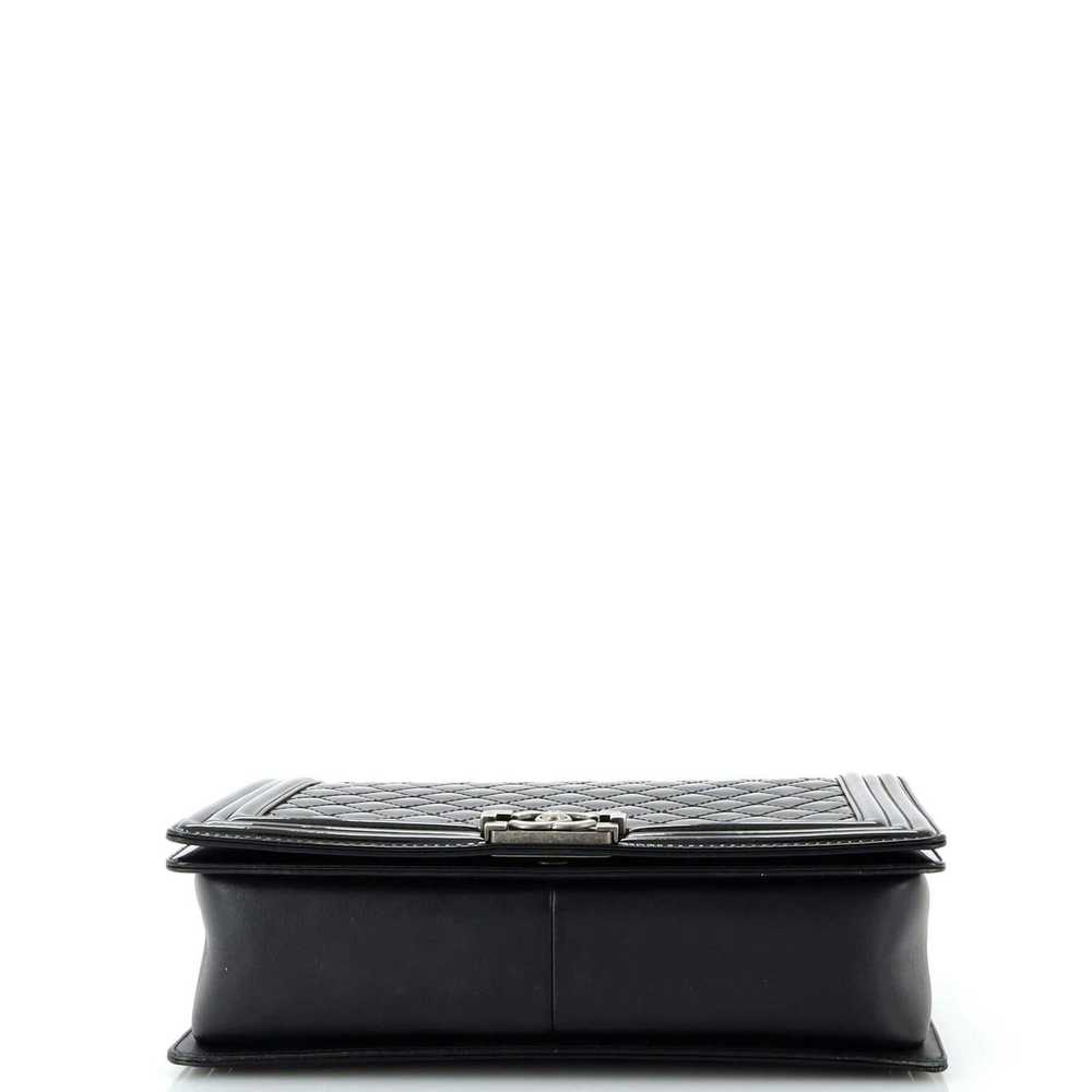 Chanel Boy Flap Bag Quilted Patent Large - image 4
