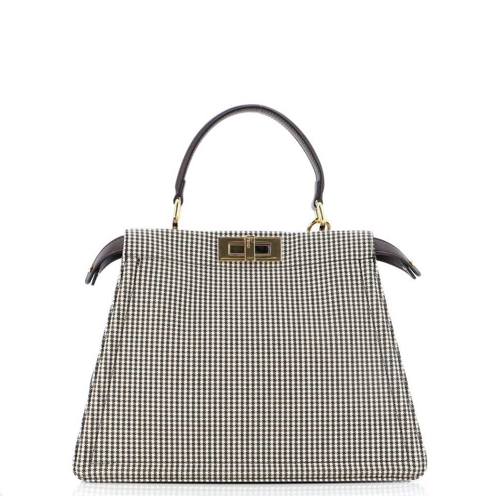 Fendi Peekaboo ISeeU Bag Houndstooth Wool Medium - image 3