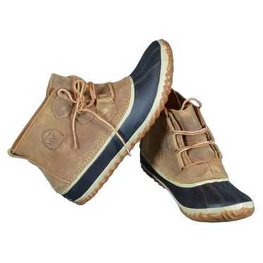 NEVER UED Sorel "Out N About" TAN Duck Boot Shoe W