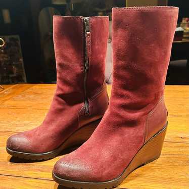 Sorel Suede Wedge Boots