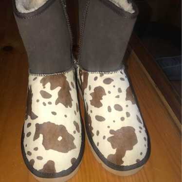 Cow Print Boots