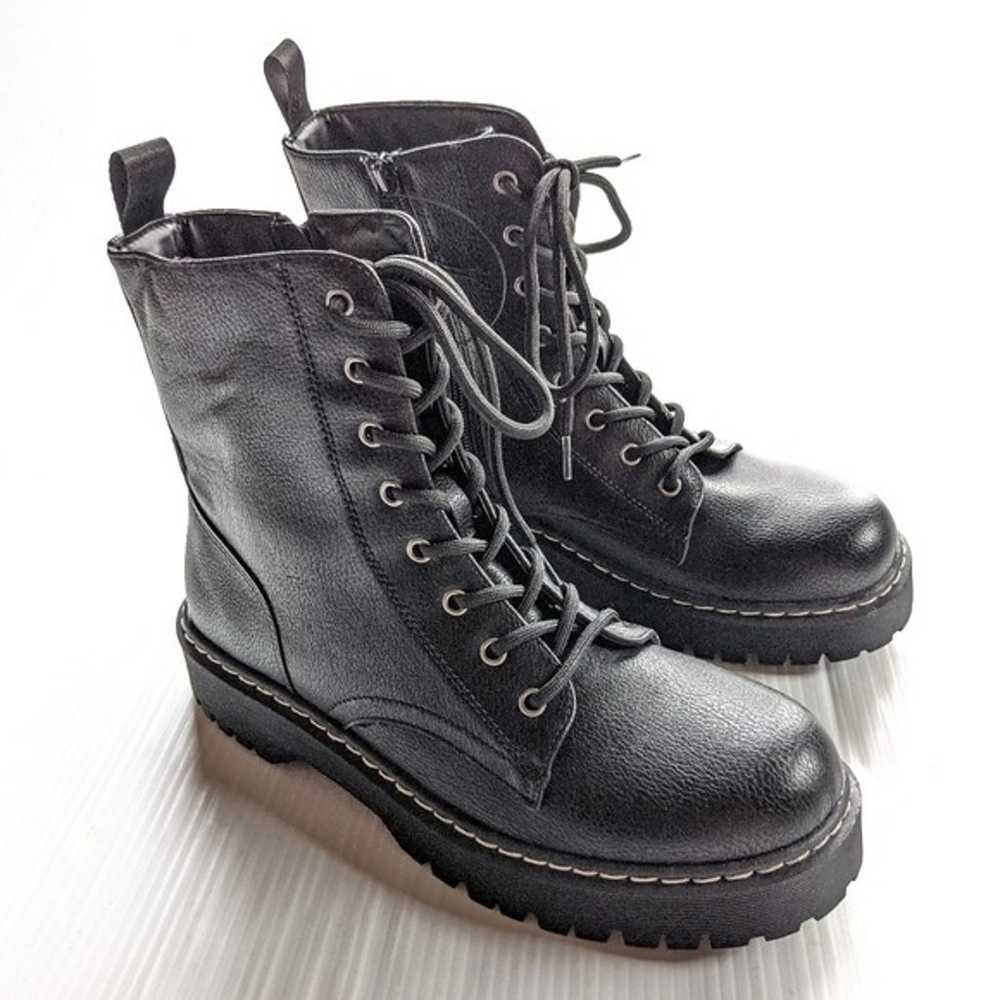 SINCERELY JULES Harley Black Platform Combat Boots - image 1