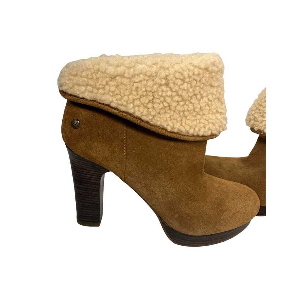 UGG Dandylion Suede Sheepskin Chestnut Brown Sher… - image 2