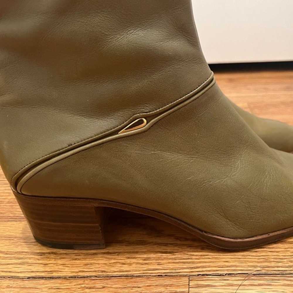 Genuine Leather Ankle Boots Women’s Size 9 US Gre… - image 8