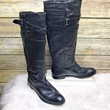 Coach Cayden Black Nappa Leather Boots