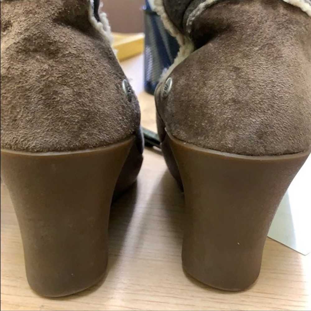 UGG fur brown high boots  Heels 3” Full - image 6