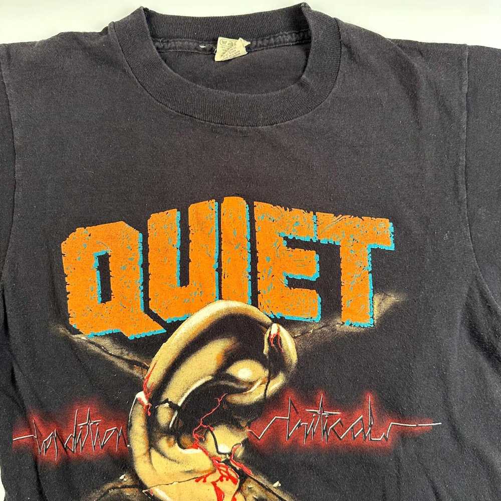 Screen Stars Vintage 1984 Quiet Riot Shirt Small - image 2