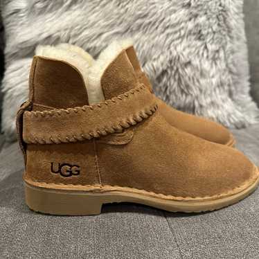 UGG McKay chestnut suede shearling ankle boot