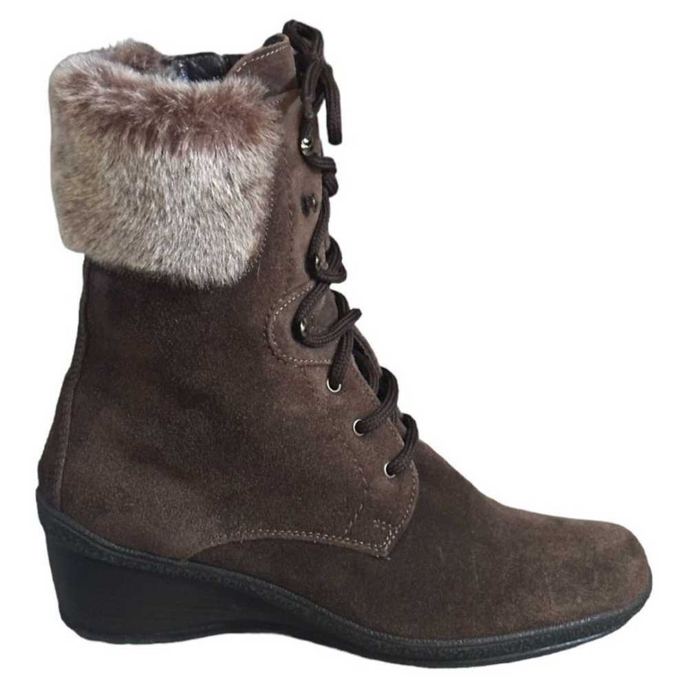 Aquatalia Marvel Suede Weatherproof Boots Snow Wi… - image 5