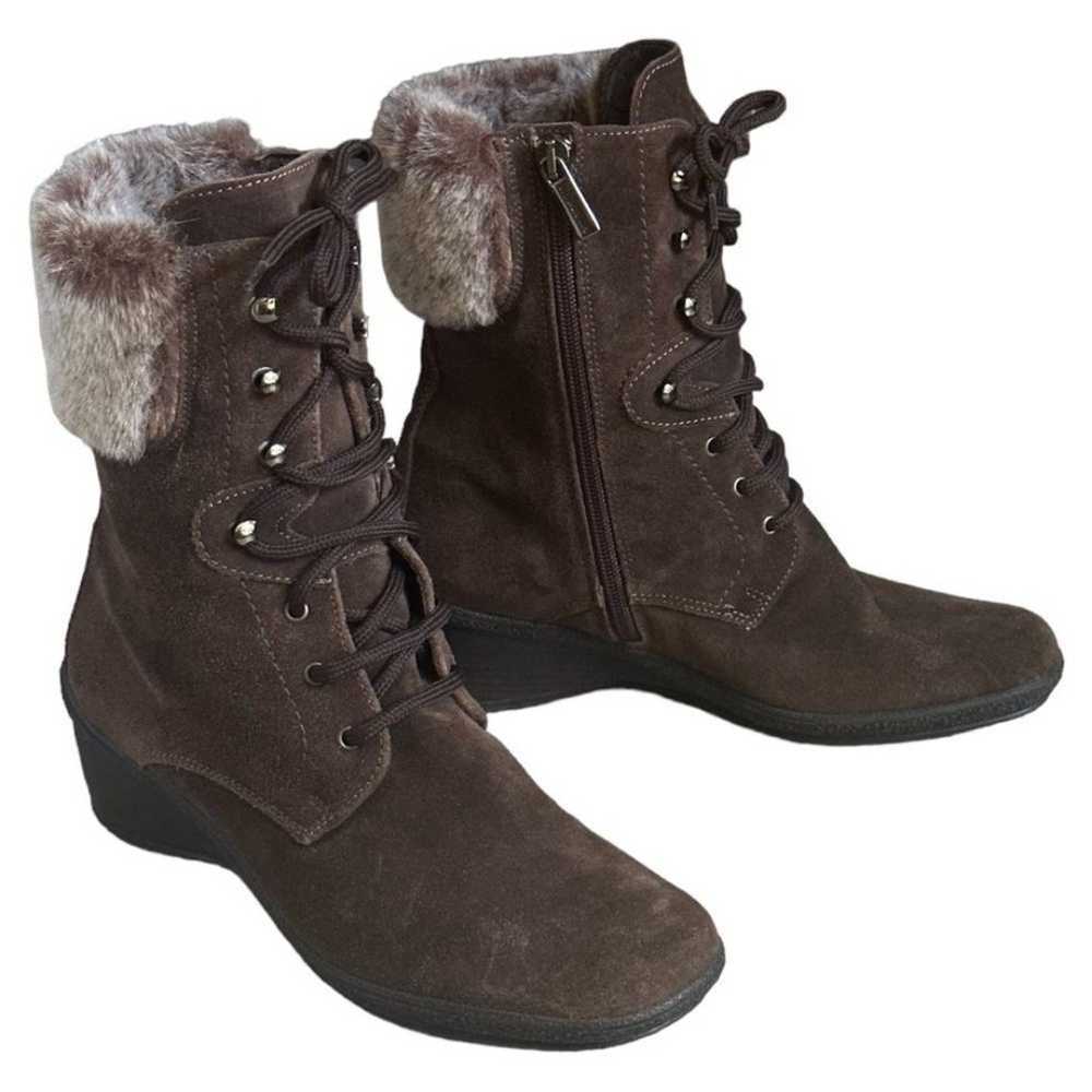 Aquatalia Marvel Suede Weatherproof Boots Snow Wi… - image 6