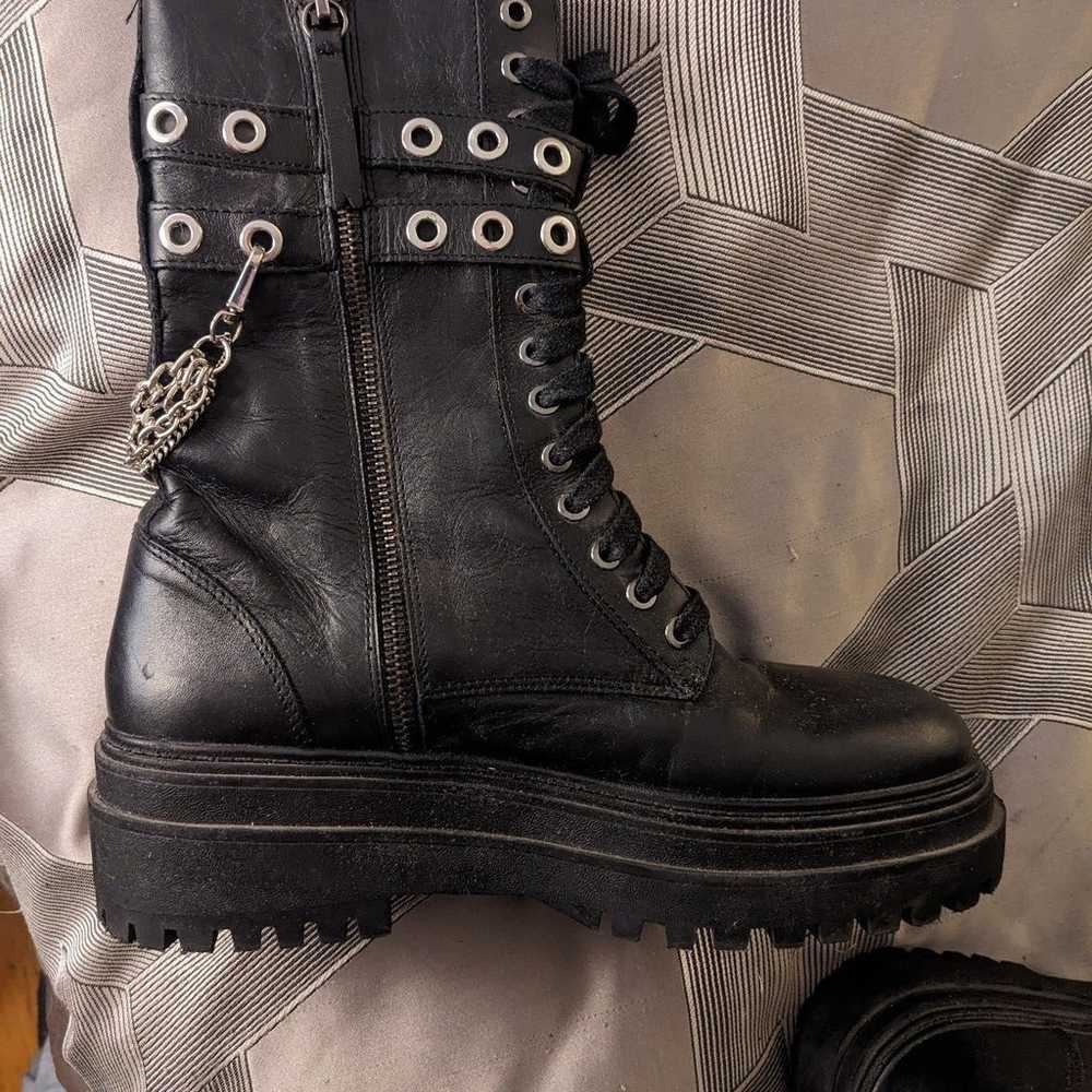 Zara chunky chain boots NEW! - image 3