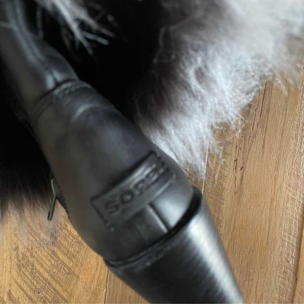 Sorel Park City Fur Wedge Boots Wm 6 - image 6