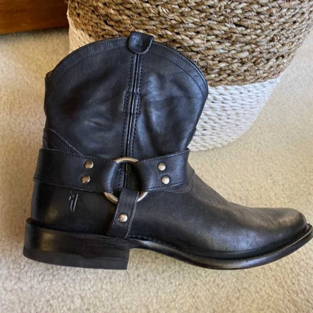 Frye Wyatt Harness Short Boot | Black - image 6