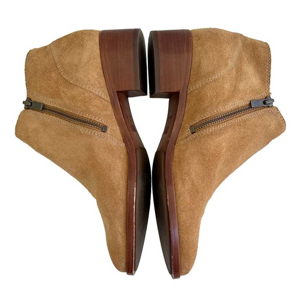FRYE Suede Ray Belted Ankle Bootie Sand Tan Suede… - image 4