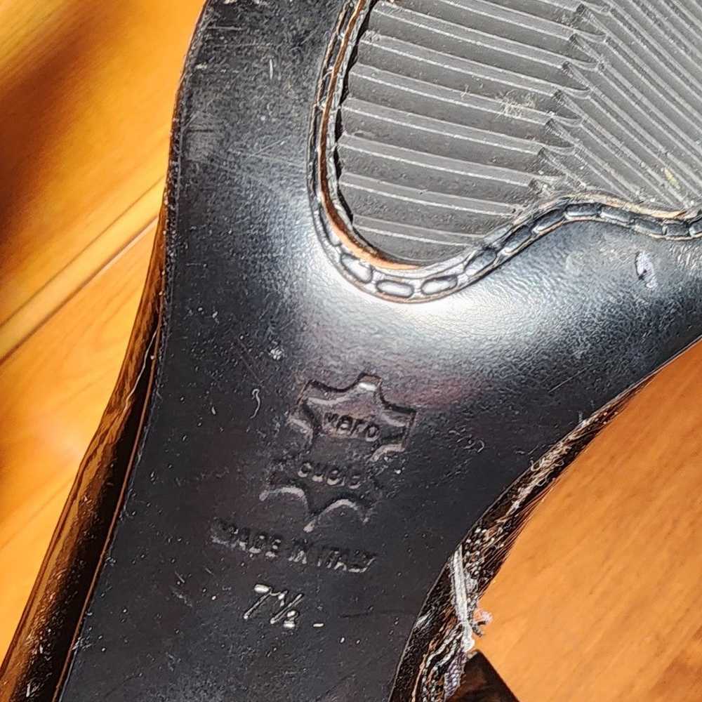 Aquatalia pointy shiny black boots - image 5