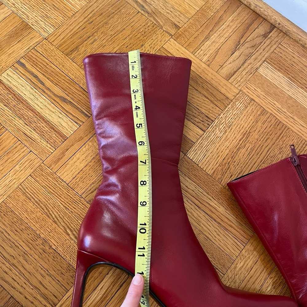Classiques Entier Red Italian Leather Boots Women… - image 10
