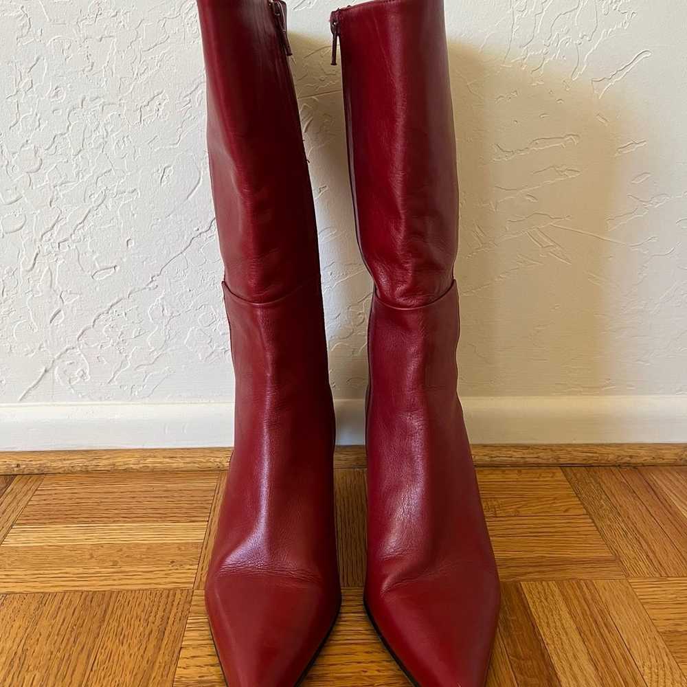 Classiques Entier Red Italian Leather Boots Women… - image 2
