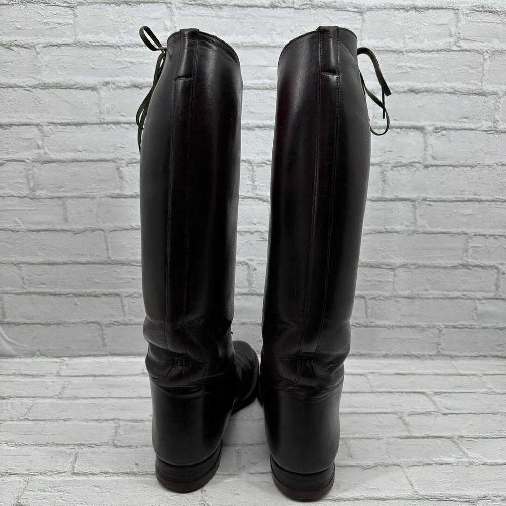 Seiberling 1940's Tall Riding Boots Brown Leather… - image 12
