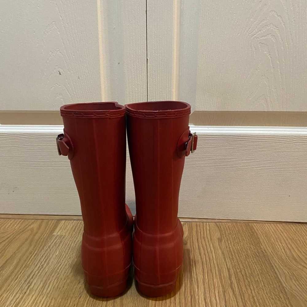 Women’s Red Short Hunter Boots - image 2