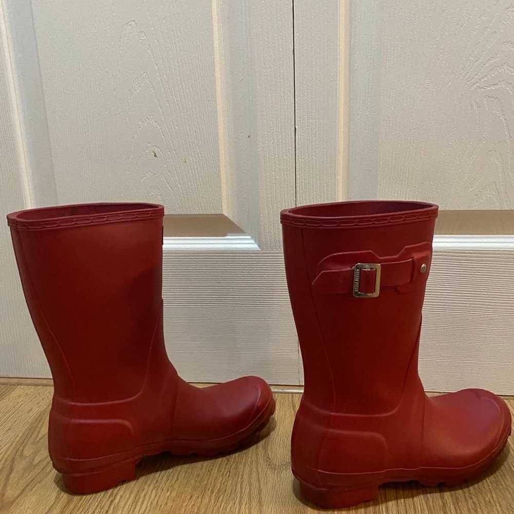 Women’s Red Short Hunter Boots - image 3