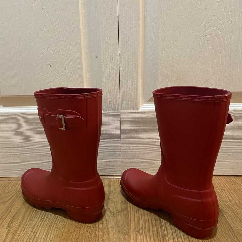 Women’s Red Short Hunter Boots - image 4