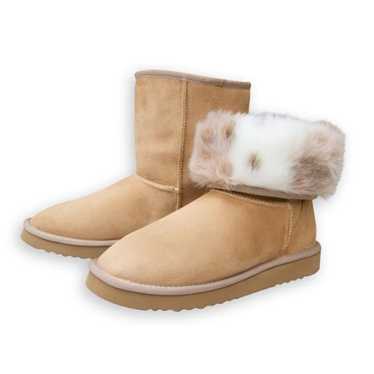 Pawj Short Boot in Tan / Snow Leopard - image 1