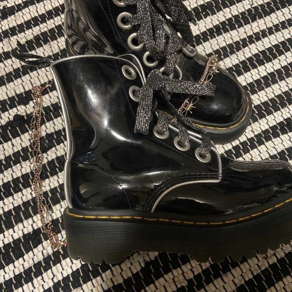 Dr Martens Molly Boots Black and Silver, Platform… - image 2