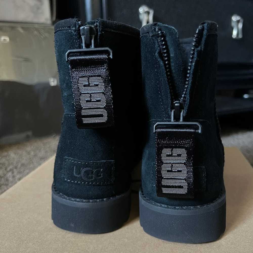 UGG Classic Black Mini Logo Zipper Boots - image 6