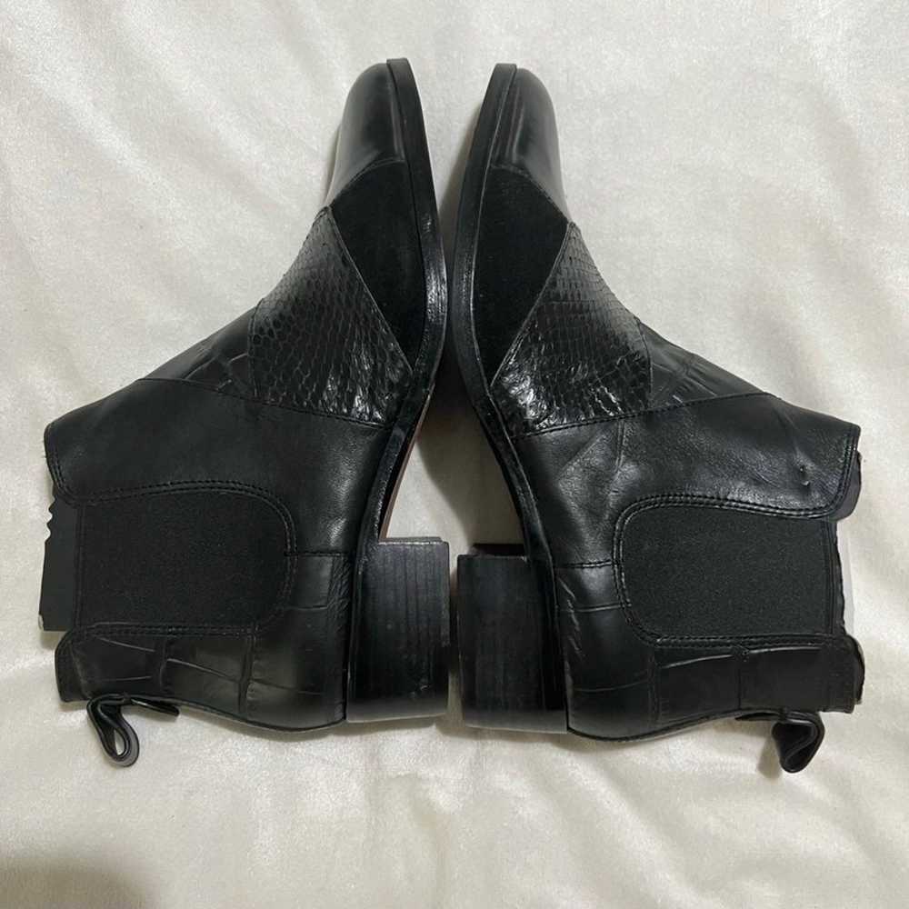 COACH SUFFOLK WORK PATCH Black Leather Bootie Boo… - image 4