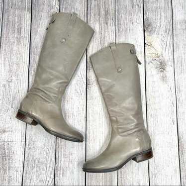 Sam Edelman Penny Distressed Grey Leather Knee Hi… - image 1