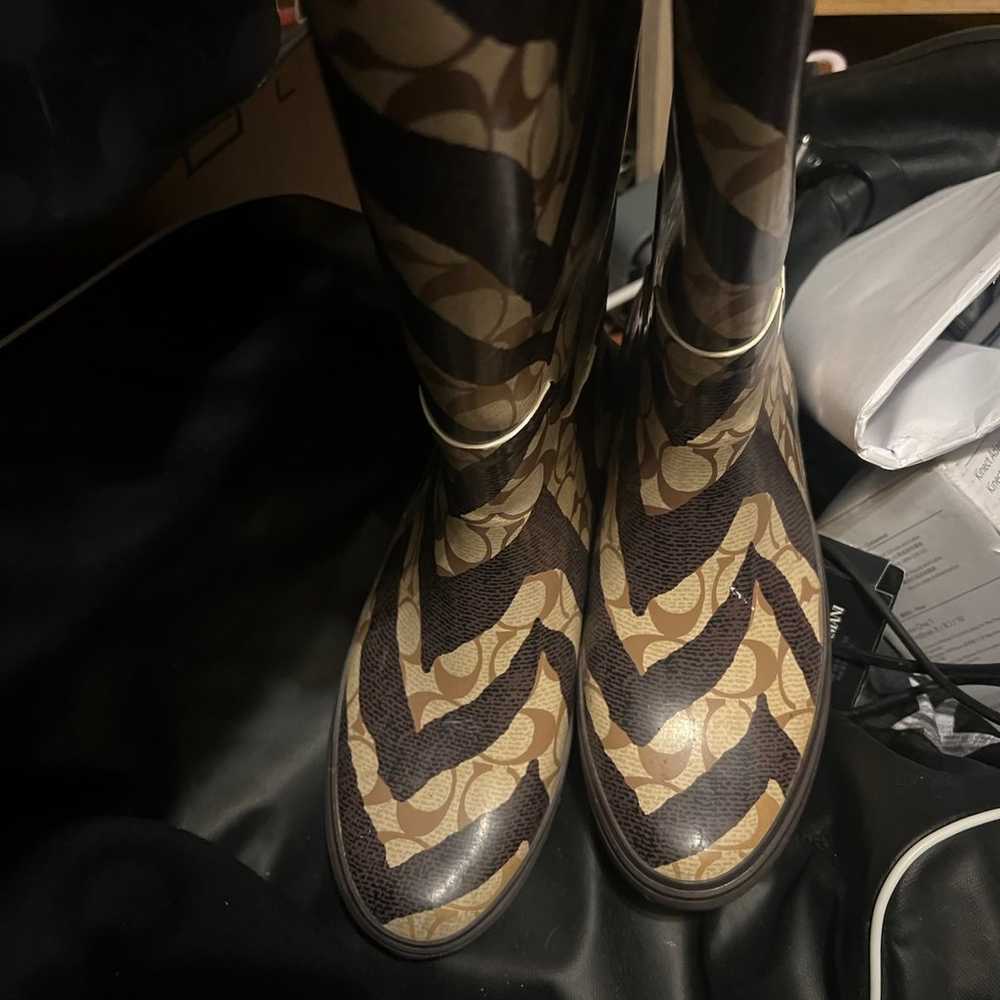 Coach rain boots - image 1