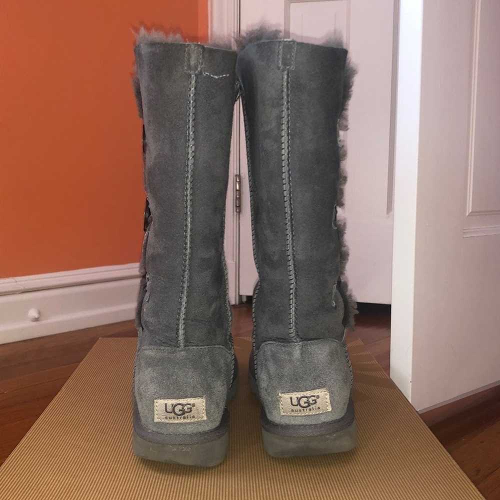 UGG Bailey Grey Button Triplet Boots - image 6