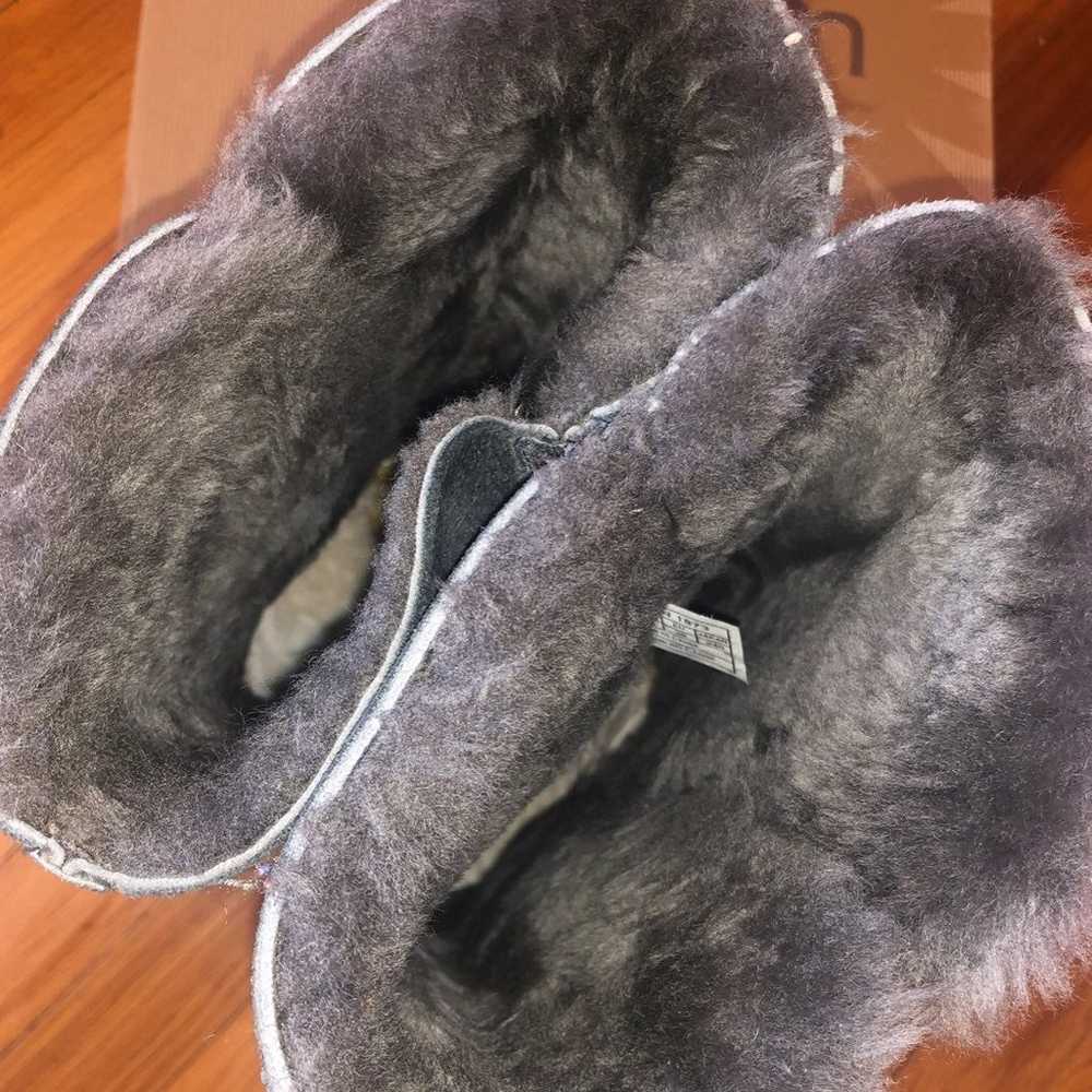 UGG Bailey Grey Button Triplet Boots - image 9