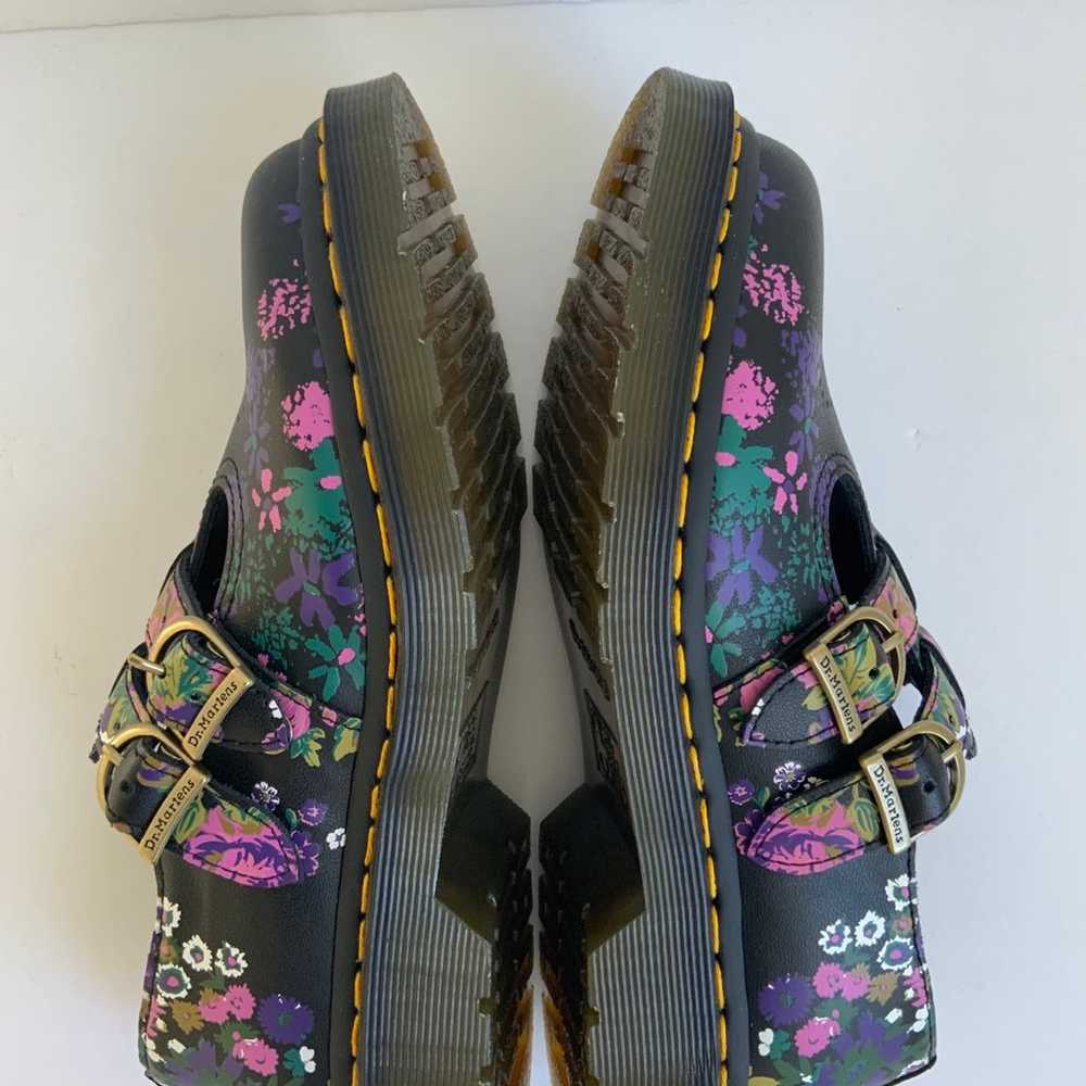 8065 Vintage Floral Leather Mary Jane Shoes - image 5