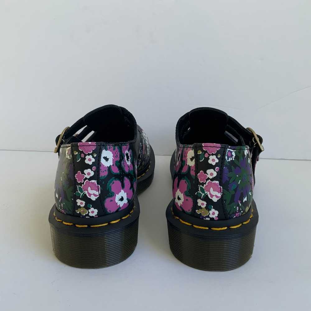 8065 Vintage Floral Leather Mary Jane Shoes - image 9