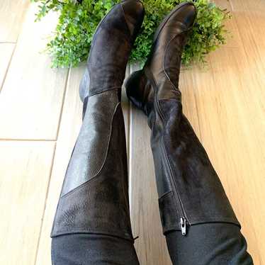 ARCHE France Black Nubuck Leather Boots