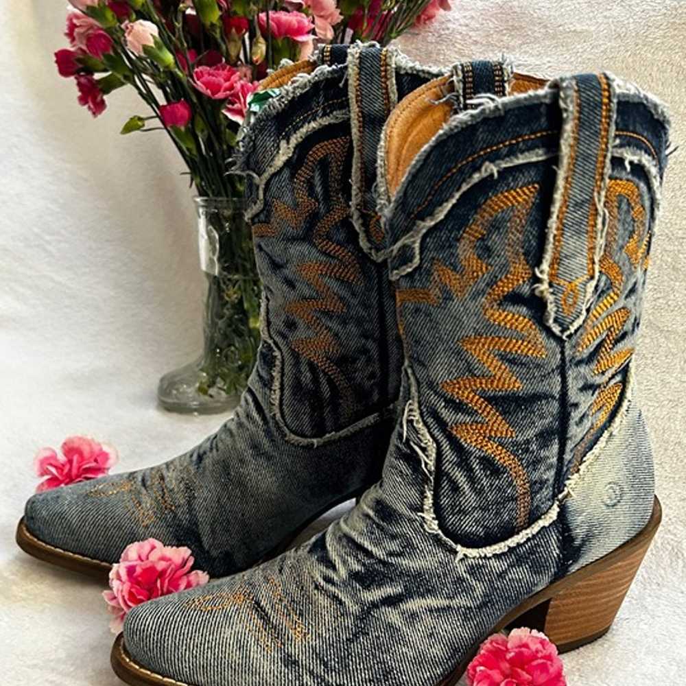 Dingo Yall Need Dolly Women's Denim Cowboy Boots … - image 1