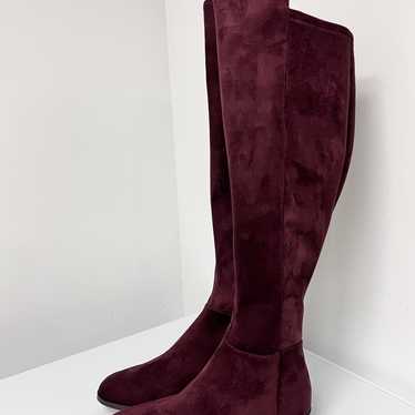 Michael Kors Suede Burgundy Boots NEW