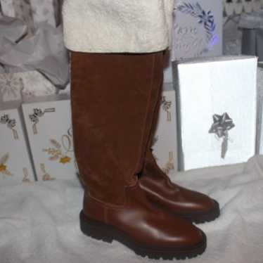 Zara Knee High Leather Boots - image 1