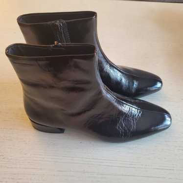 Vagabond Metallic Patent Leather Ankle Boots 37/6… - image 1
