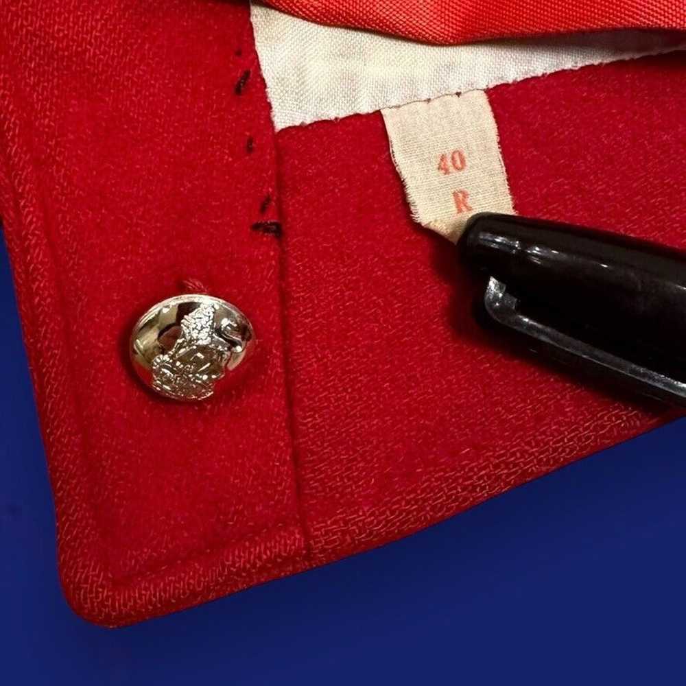 Antique Antique Edwardian Victorian Red Vest Wool… - image 3