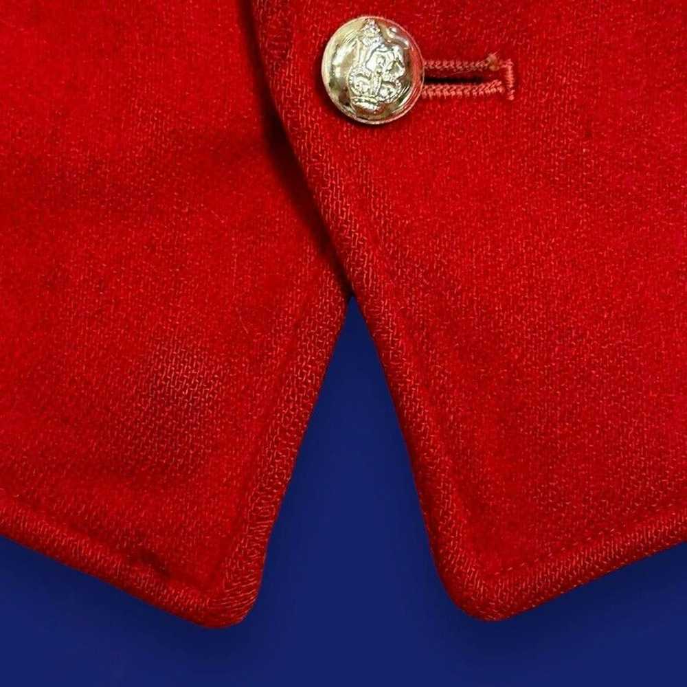 Antique Antique Edwardian Victorian Red Vest Wool… - image 5